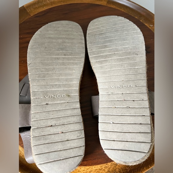 Vince Flint Platform Sandal Size 11 in Grey - Picture 4 of 8